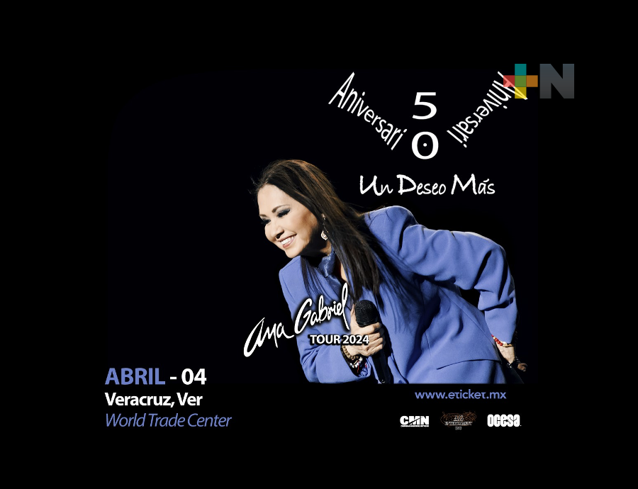 Veracruz ya espera a la gran Ana Gabriel